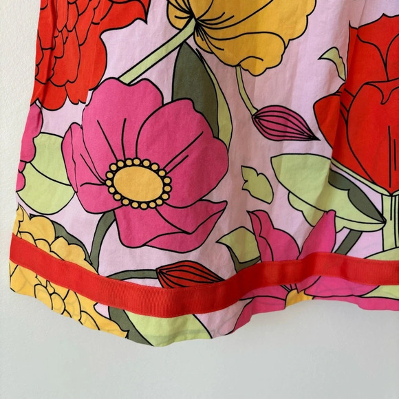 Hanna Andersson Big Floral Pillowcase Sundress Tie Ribbon Straps Girls Children - Picture 6 of 8